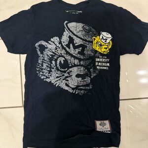 Mitchell & Ness Unisex Sz Small University of Michigan Wolverines Tee